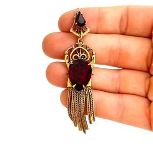 Vintage amethyst pendant for necklace